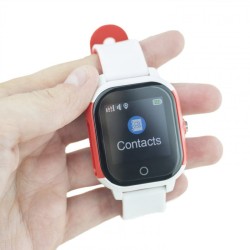 Dětské hodinky s GPS lokátorem Secutek SWX-GW700S - Červeno-černé