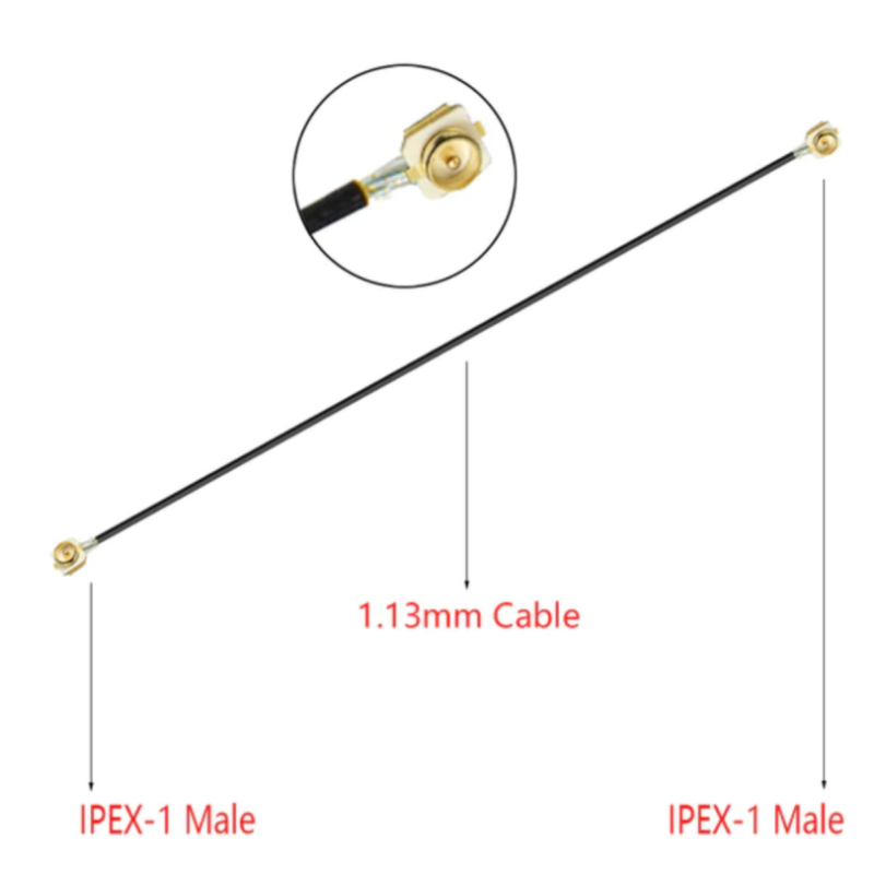 Kabelová redukce IPEX-1 (u.FL) Male / IPEX-1 (u.FL) Male