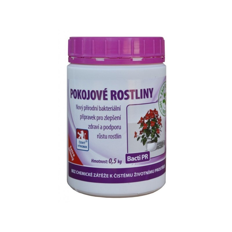 Bacti PR - Stimulátor zdraví rostlin pro pokojové rostliny - 0,5 kg