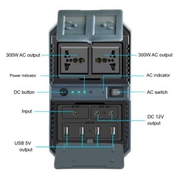 Outdoorový akumulátor 300 W / 346Wh / 93,6 Ah