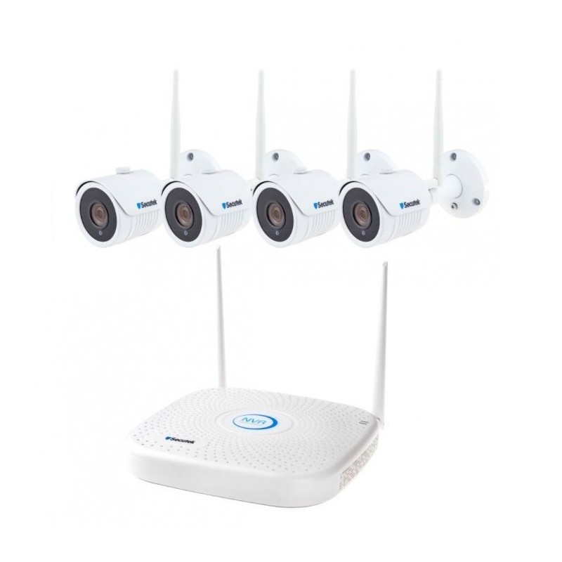 WiFi kamerový systém Secutek SLG-WIFI2108PGE4FE200 - 4x2Mpix kamera, NVR