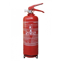 Práškový hasicí přístroj do auta 2 kg P2 ČE - BEZ REVIZE