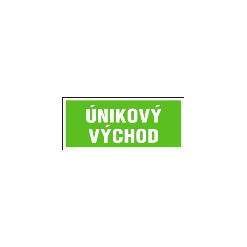 Únikový východ | samolepka, 200x87mm