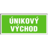 Únikový východ | samolepka, 200x87mm