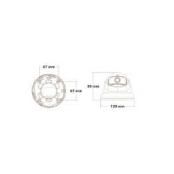 Secutek SLG-LPDSHTC200F - AHD dome kamera 4v1