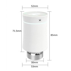 Sada chytré termostatické hlavice a gateway ZigBee 3.0 2x Bílá termohlavice + 1x Gateway