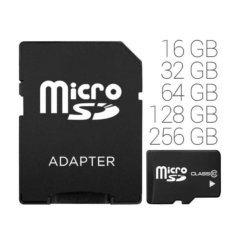 Paměťová micro SD karta 16 - 256GB 128GB class 10