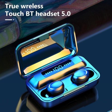 Bluetooth TWS sluchátka F9-5C - Černé