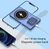 Magnetická power banka s bezdrátovou nabíječkou - černá